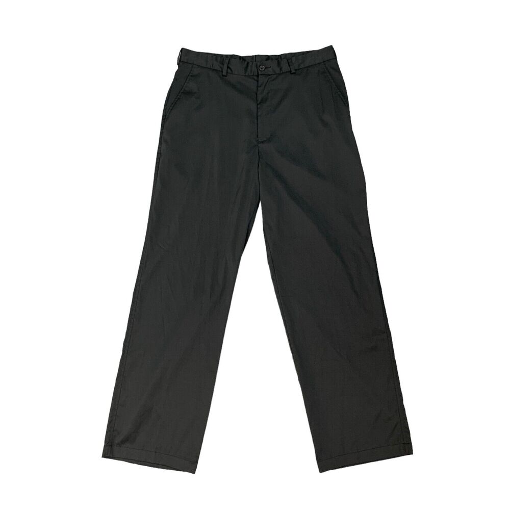 Pebble Beach Golf Pants Mens 32 Black Straight Leg Stretch Performance Chino